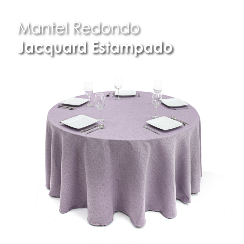 Mantel Yackard Redondo YE-230 VENECIA LILA