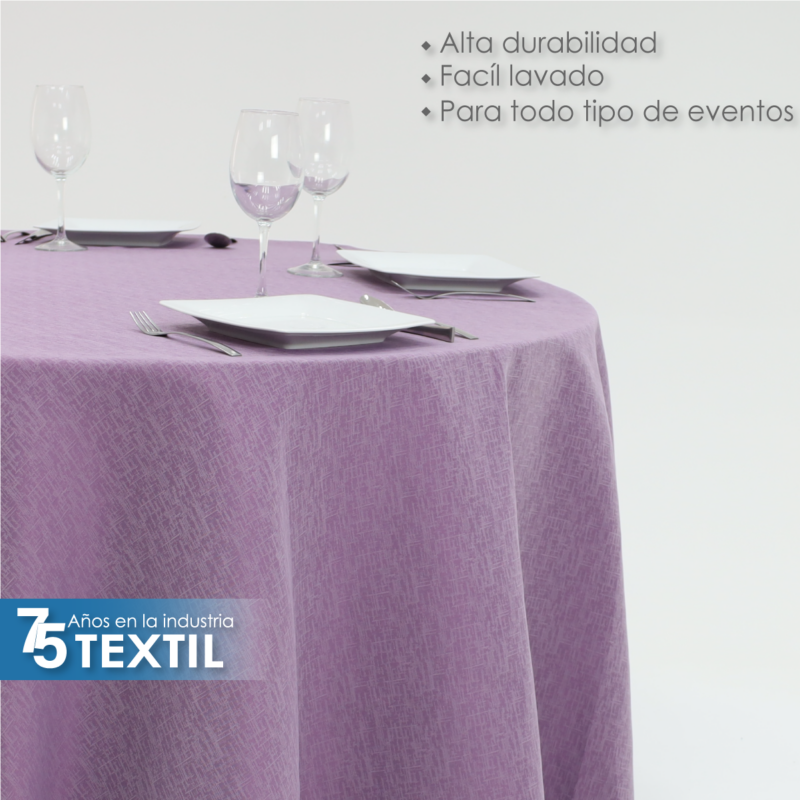 Mantel Yackard Redondo YE-230 VENECIA LILA