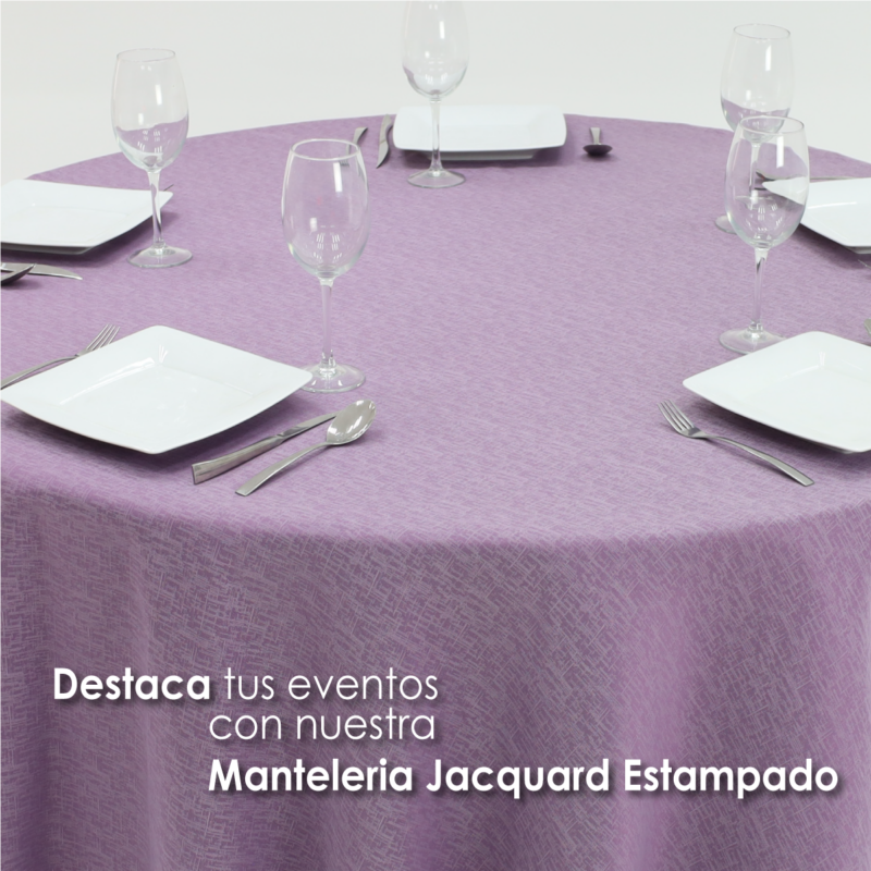 Mantel Yackard Redondo YE-230 VENECIA LILA