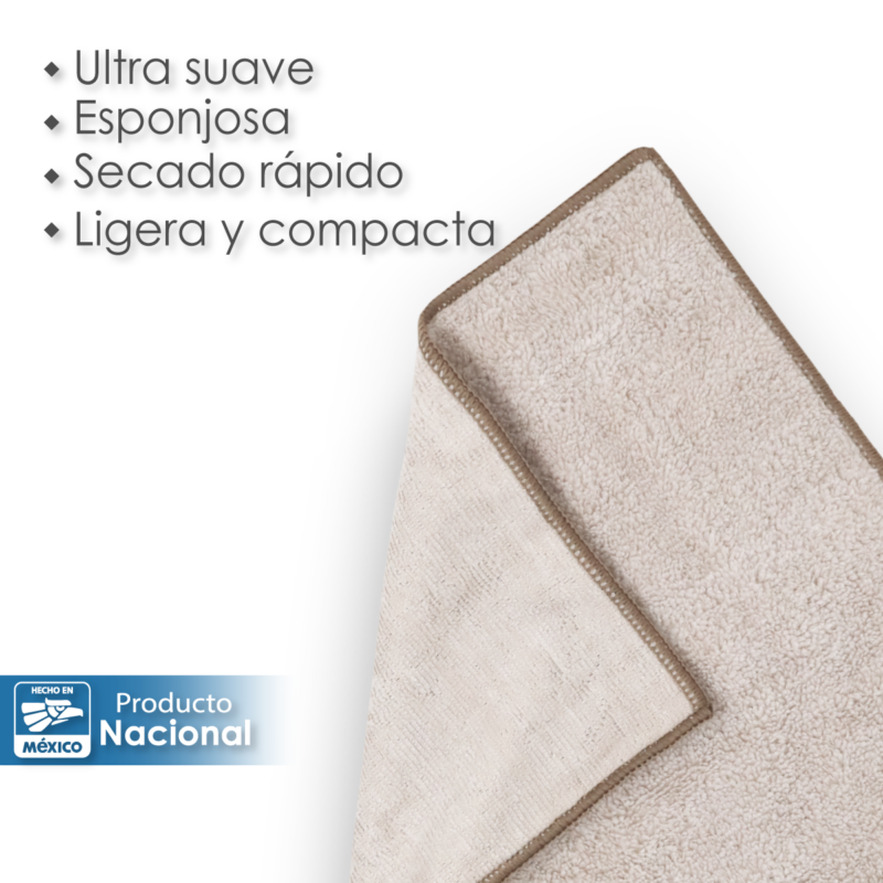 Toalla Facial Microfibra ECO 30X30 Cm Arena