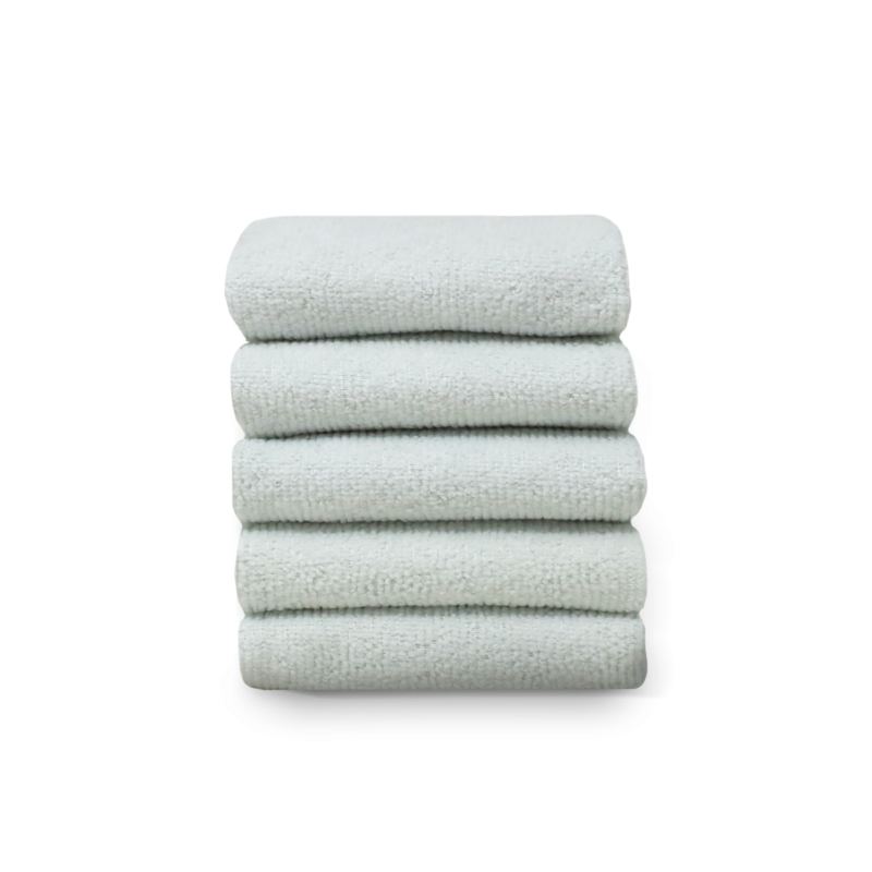 Toalla Facial Microfibra ECO 30X30 Cm Blanco