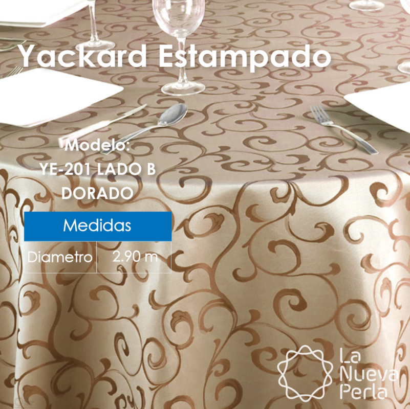Mantel Yackard Redondo YE-201 DORADO