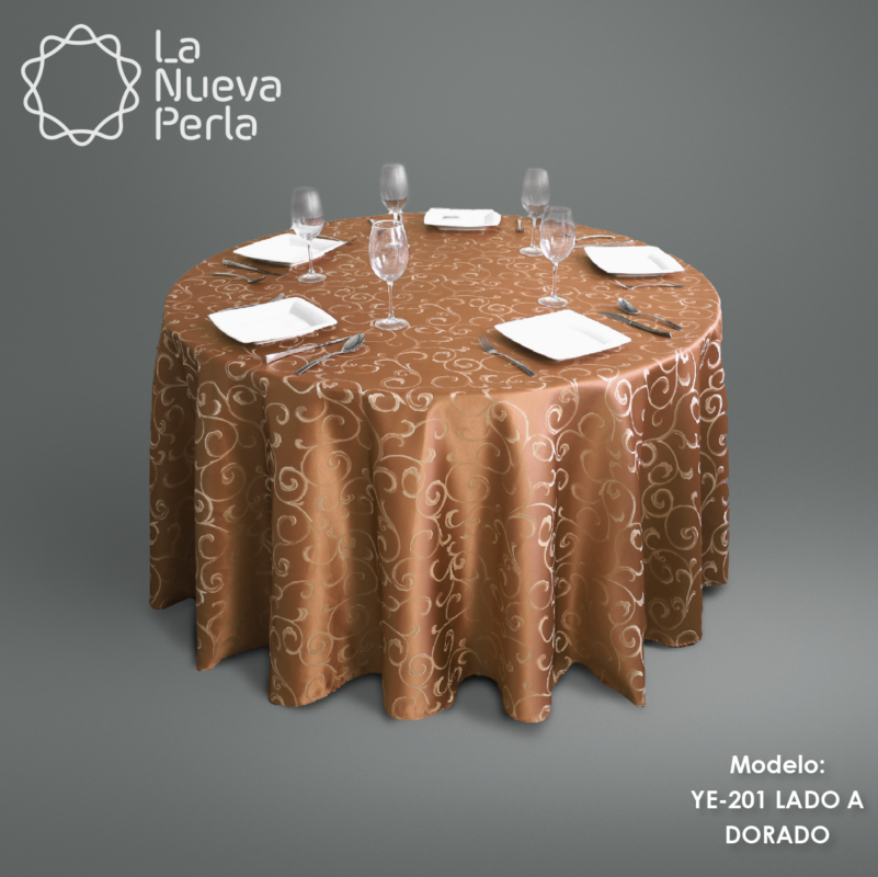 Mantel Yackard Redondo YE-201 DORADO