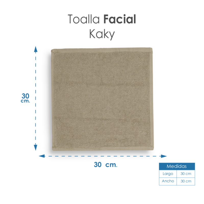Toalla facial GT Kaky 30 x 30 cm