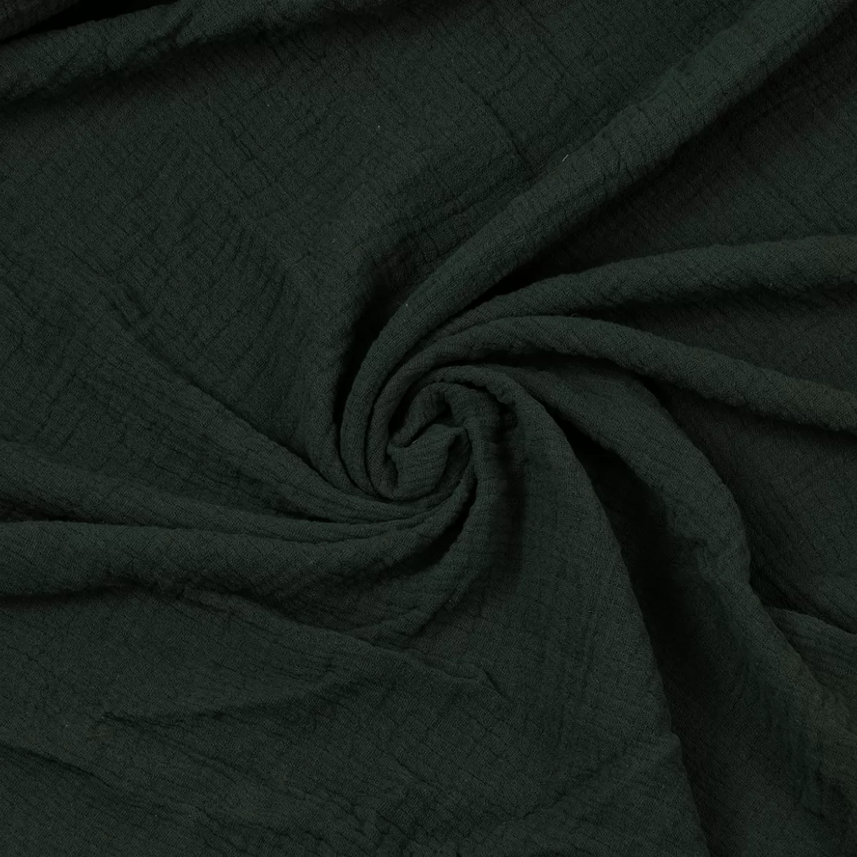 Colcha Muselina Individual 100% Algodón Verde Militar: imagen 1