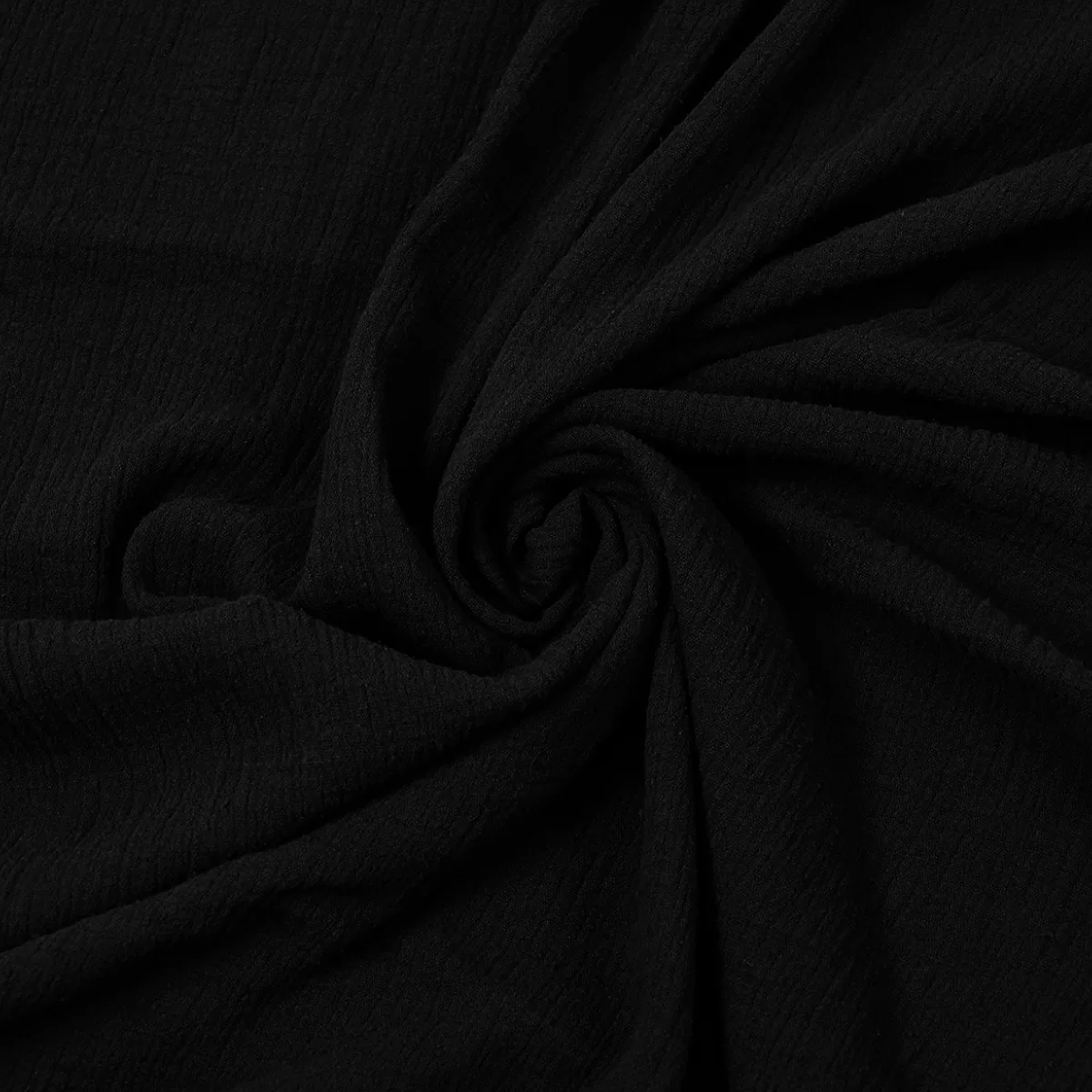 Colcha Muselina Individual 100% Algodón Negro: imagen 1