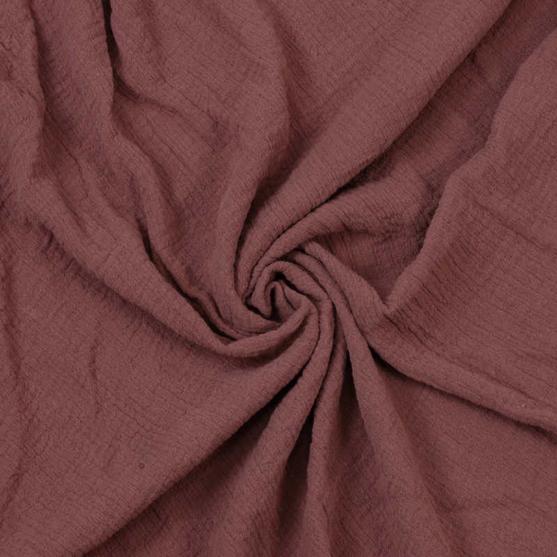 Colcha Muselina Queen Size 100% Algodón Rosa Palo