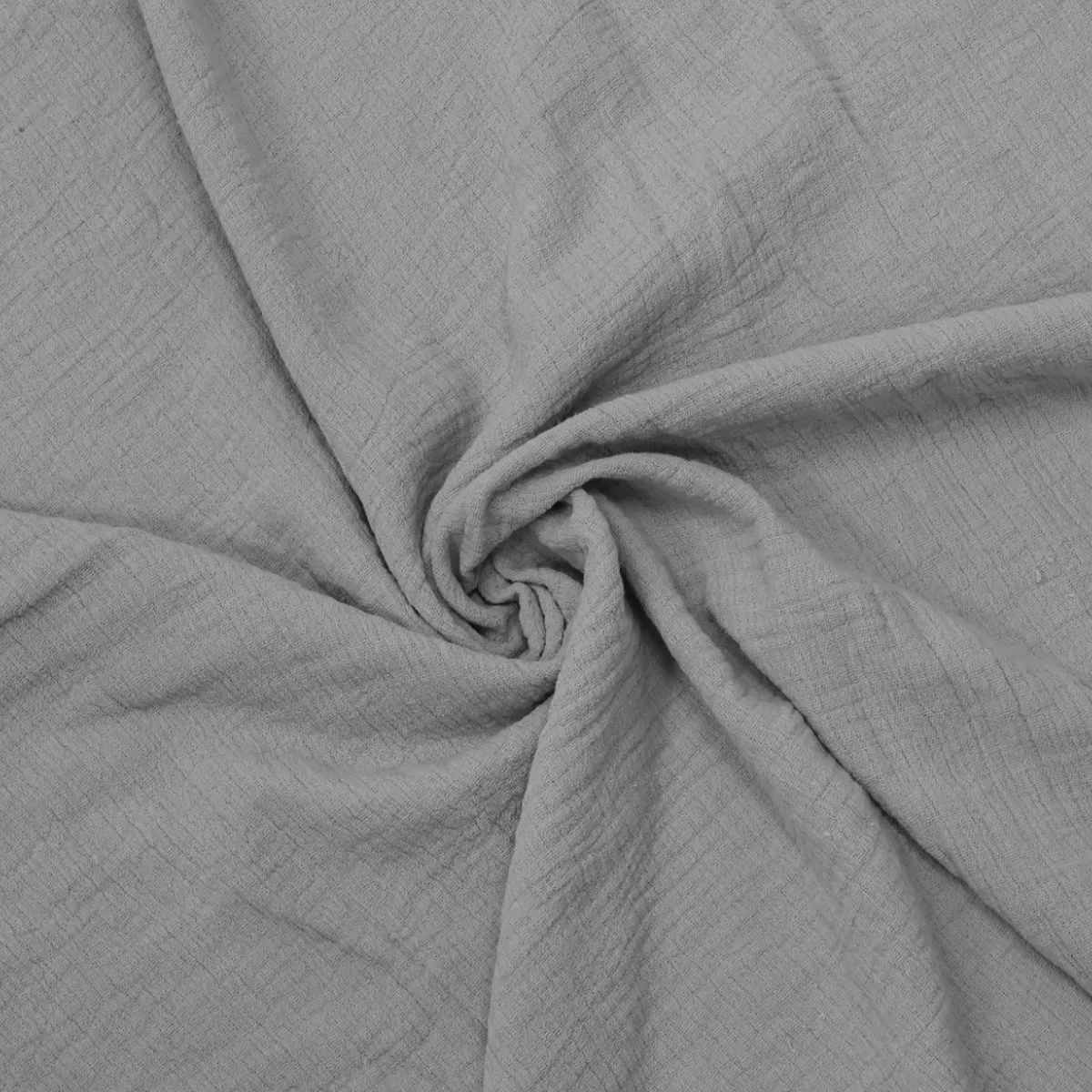 Colcha Muselina King Size 100% Algodón Gris Plata: imagen 1