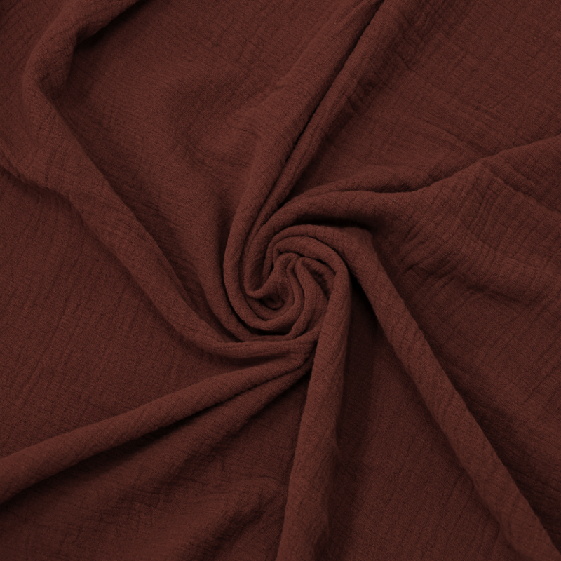 Colcha Muselina Queen Size 100% Algodón Tabaco