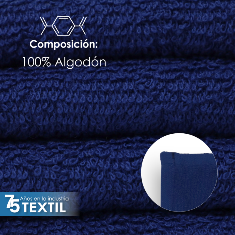 Toalla facial GT Azul Marino 30 x 30 cm