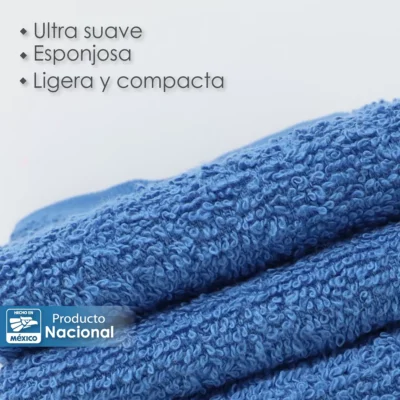 Toalla facial GT Azul Plumbago 30 x 30 cm: imagen 4