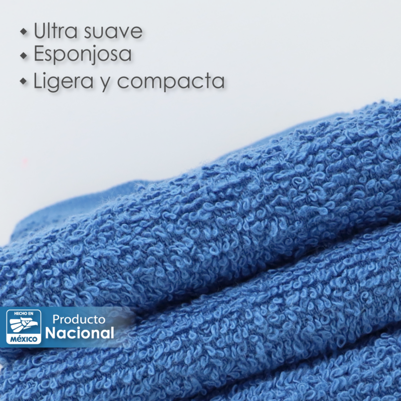 Toalla facial GT Azul Plumbago 30 x 30 cm