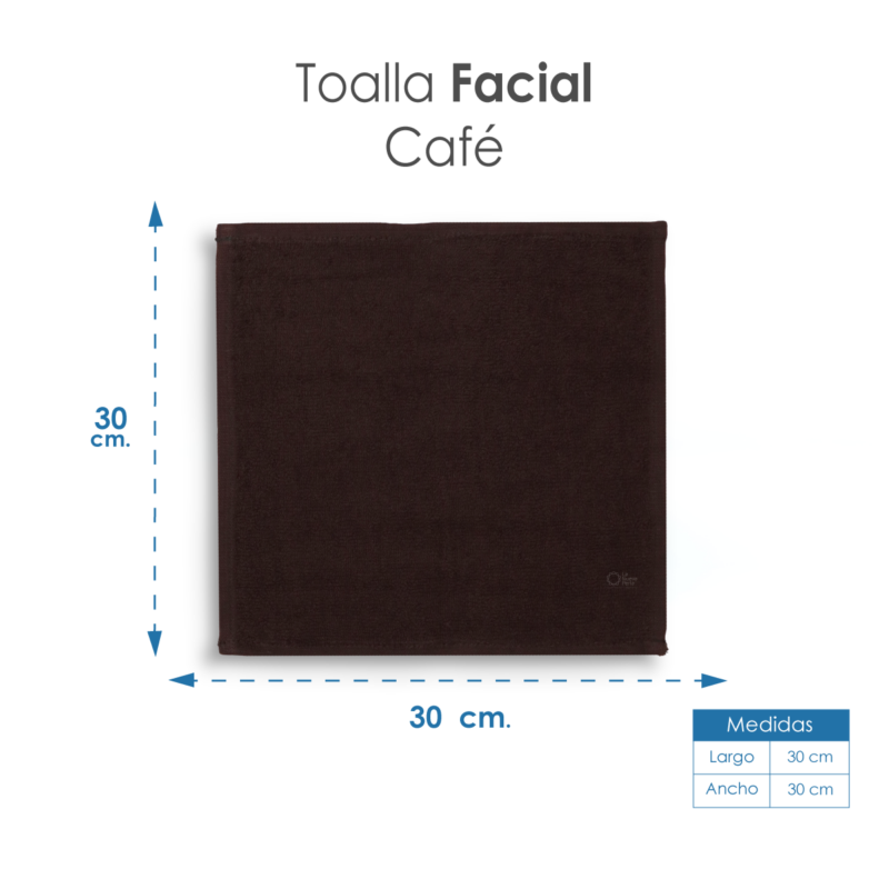 Toalla facial GT Chocolate 30 x 30 cm