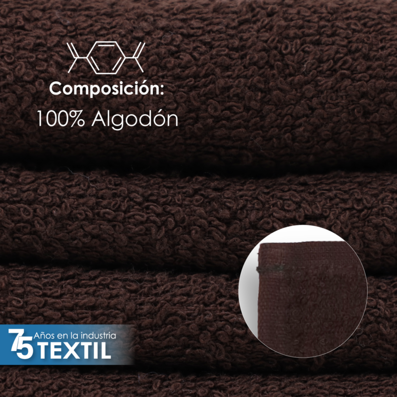 Toalla facial GT Chocolate 30 x 30 cm
