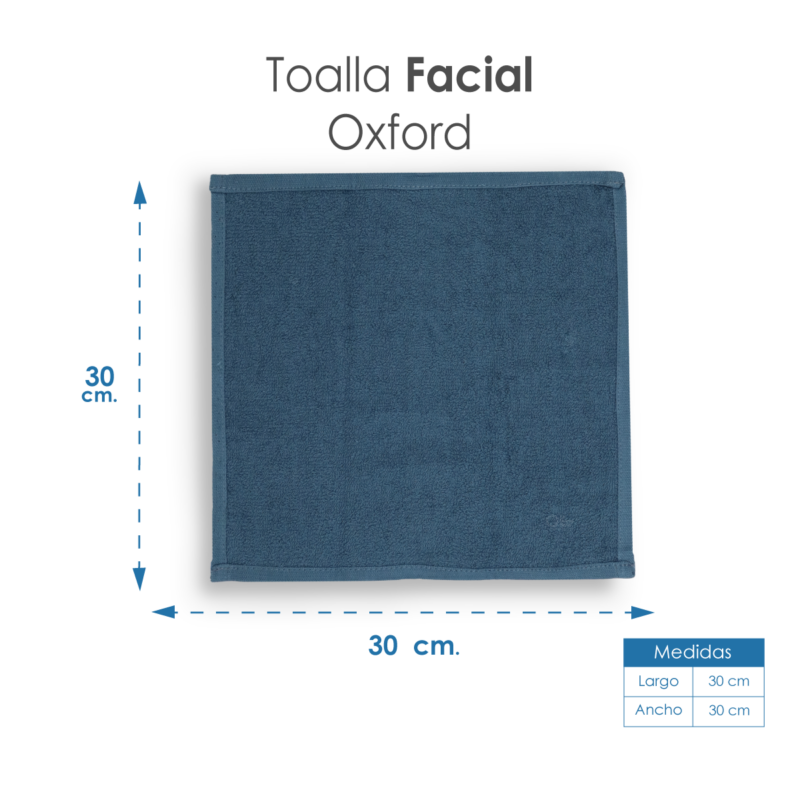 Toalla facial GT Oxford 30 x 30 cm