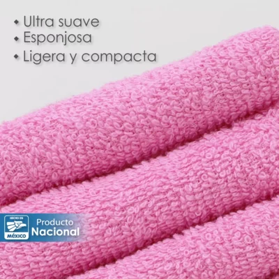 Toalla facial GT Rosa Fresa 30 x 30 cm: imagen 4