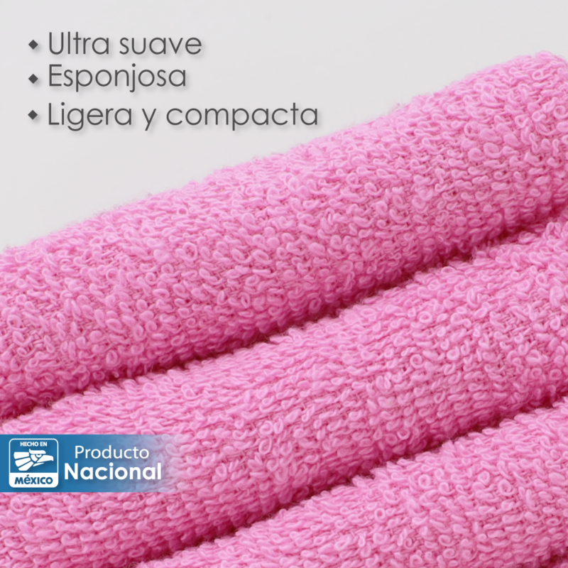 Toalla facial GT Rosa Fresa 30 x 30 cm