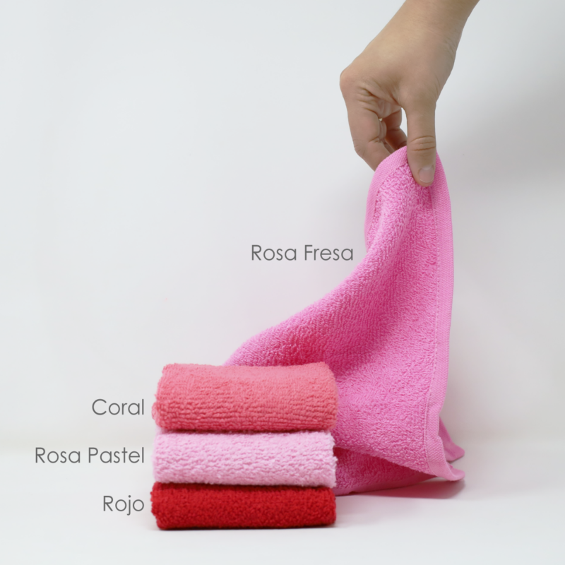 Toalla facial GT Rosa Fresa 30 x 30 cm