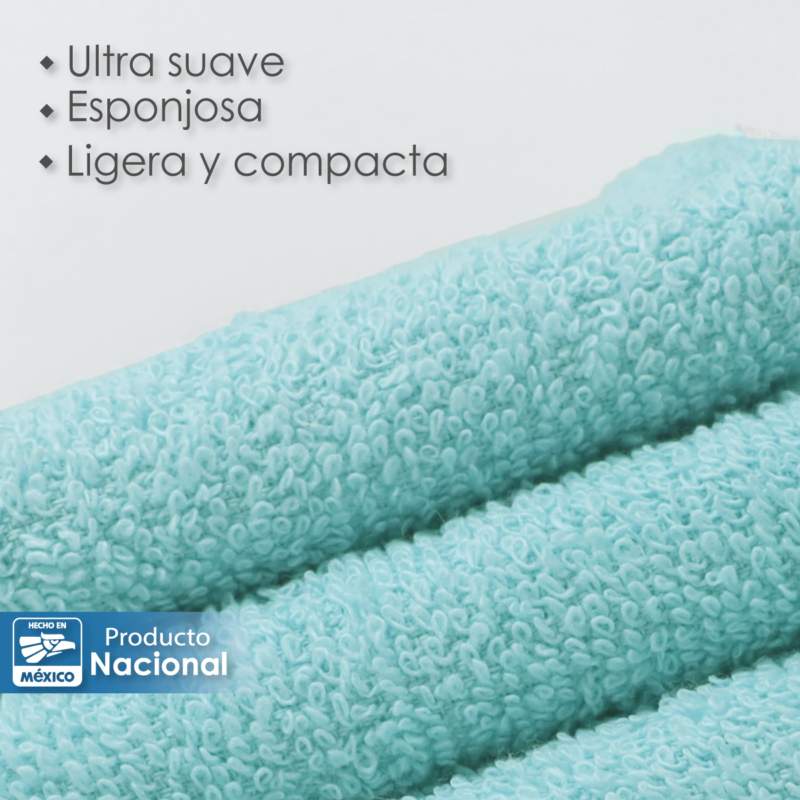 Toalla facial GT Verde Agua 30 x 30 cm