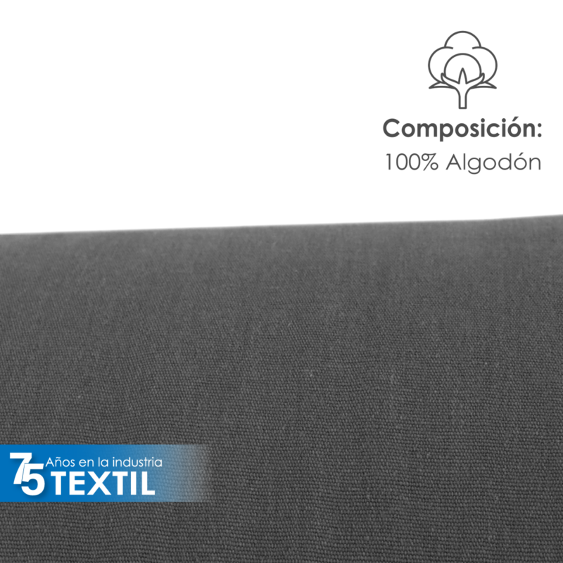 Manta Bramante 150 Hilos 290 cm 100% algodón Sanforizada Gris