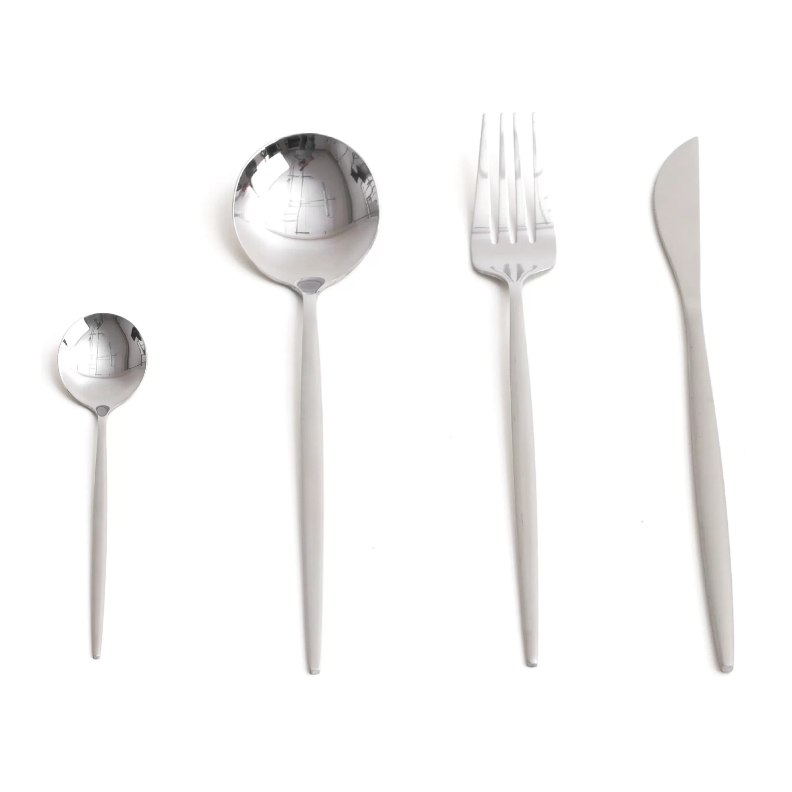 Set de Cubiertos 4 pzs Plata: imagen 2