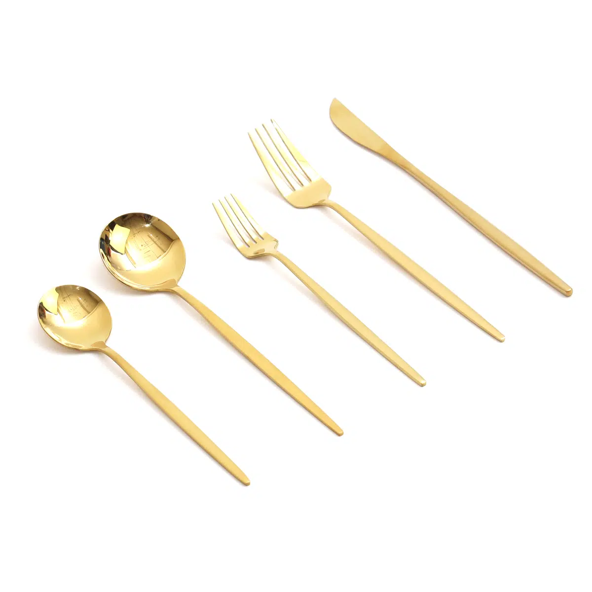 Set de Cubiertos 5 pzs Oro: imagen 1