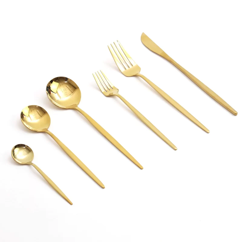 Set de Cubiertos 6 pzs Oro