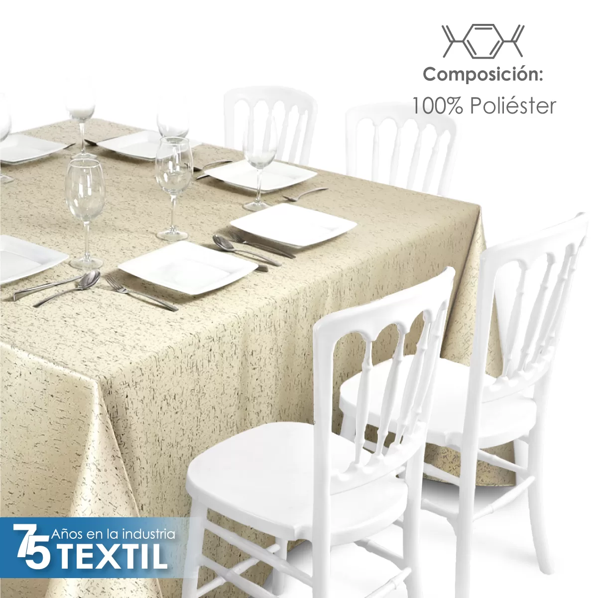 Mantel Yackard Imperial 2.90 X 2.90 M YE-207: imagen 4