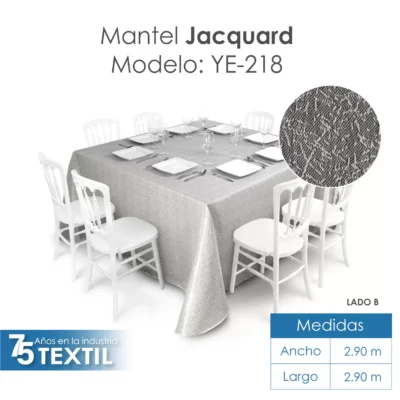 Mantel Yackard Imperial 2.90 X 2.90 M YE-218: imagen 3