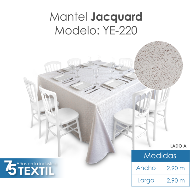 Mantel Yackard Imperial 2.90 X 2.90 M YE-220