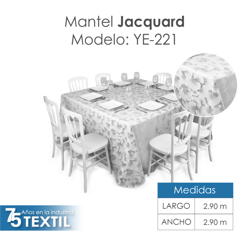 Mantel Yackard Imperial 2.90 X 2.90 M YE-221