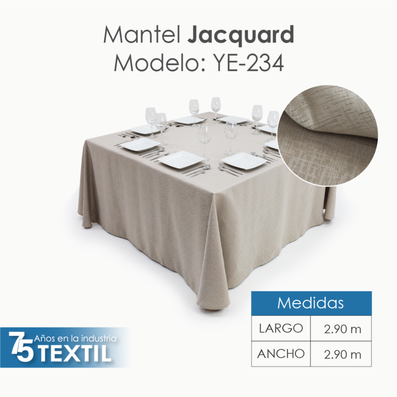 Mantel Yackard Imperial 2.90 X 2.90 M YE-234