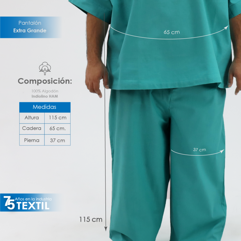 Uniforme Quirúrgico Extra Grande Verde