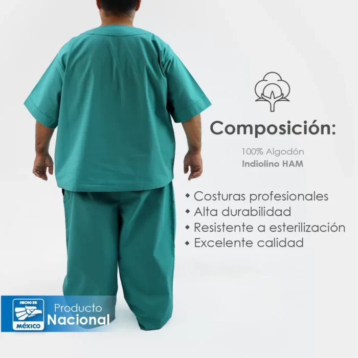 Uniforme Quirúrgico Extra Grande Verde