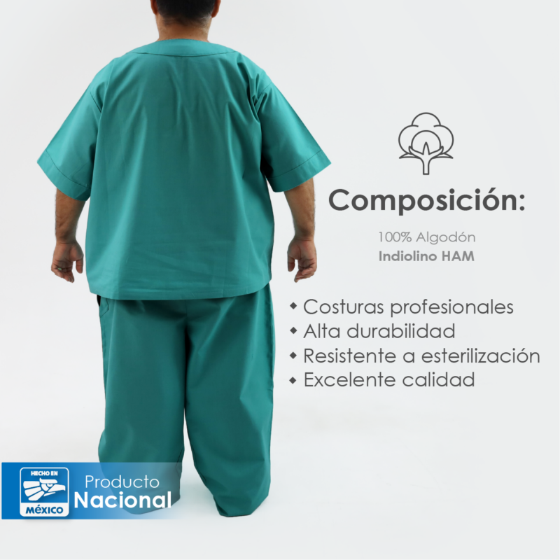 Uniforme Quirúrgico Extra Grande Verde