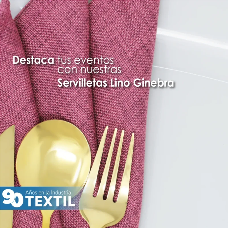Servilleta Lino Ginebra 45x45 cm Bugambilia