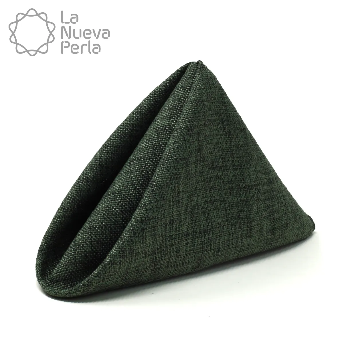 Servilleta Lino Ginebra 45x45 cm Verde Militar: imagen 1