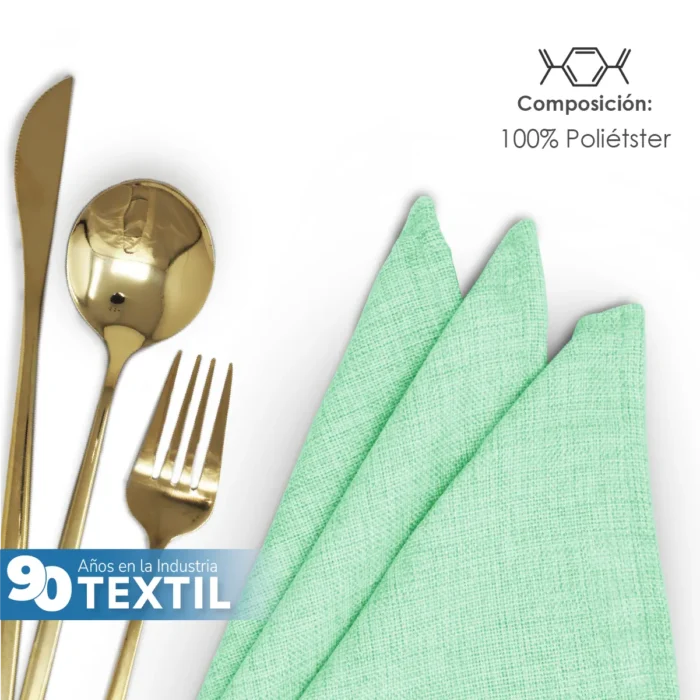 Servilleta Lino Ginebra 45x45 cm Menta