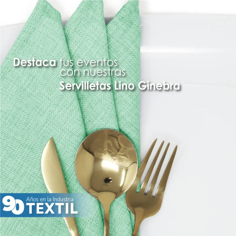 Servilleta Lino Ginebra 45x45 cm Menta
