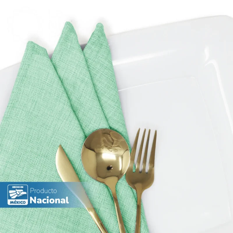 Servilleta Lino Ginebra 45x45 cm Menta