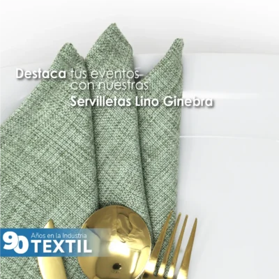 Servilleta Lino Ginebra 45x45 cm Sage: imagen 7
