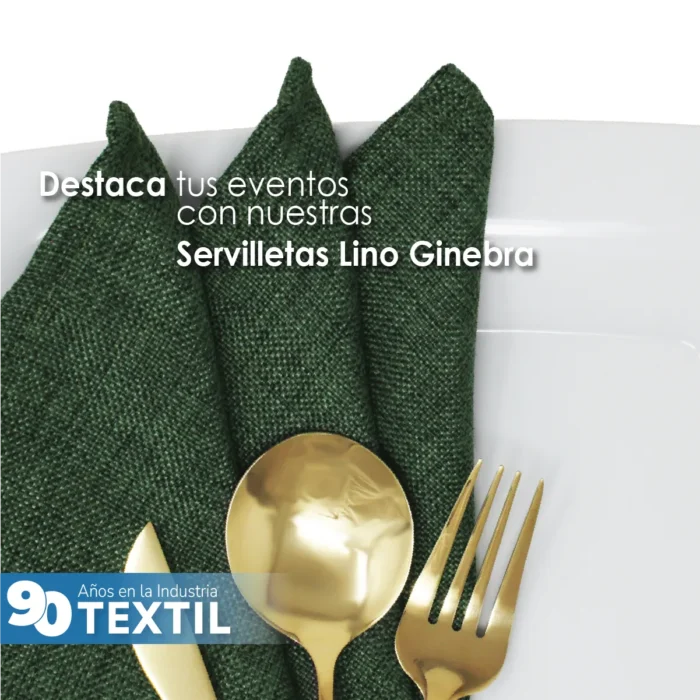Servilleta Lino Ginebra 45x45 cm Verde Militar