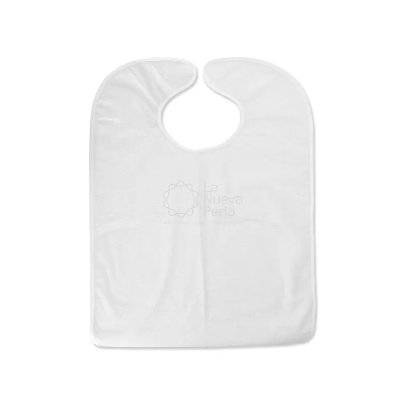 Babero para Adulto 45x75 cm Tela Ahulada 50% Algodón 50% Poliéster