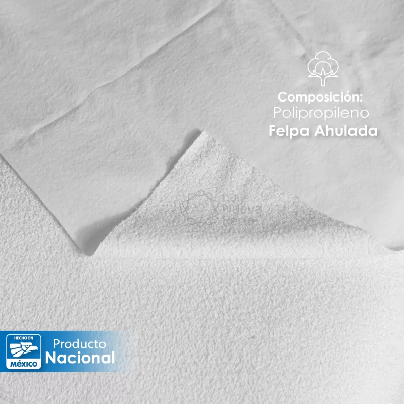 Babero para Adulto 45x75 cm Tela Ahulada 50% Algodón 50% Poliéster