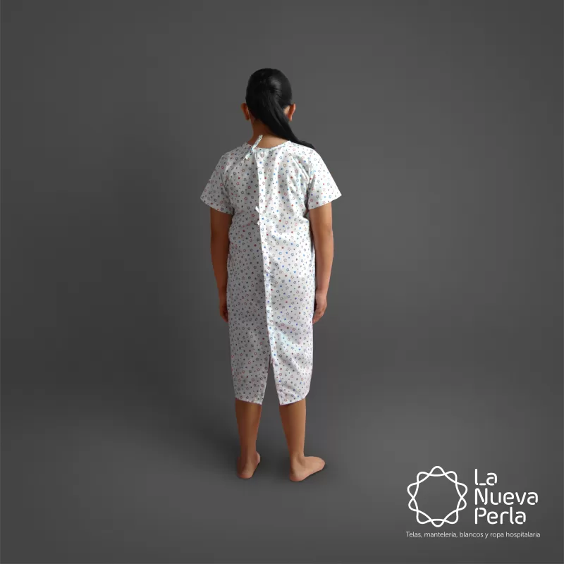 Bata de paciente Infantil talla: 10 - 12