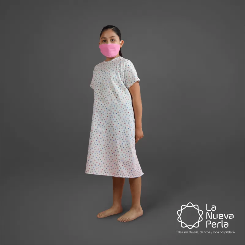 Bata de paciente Infantil talla: 10 - 12