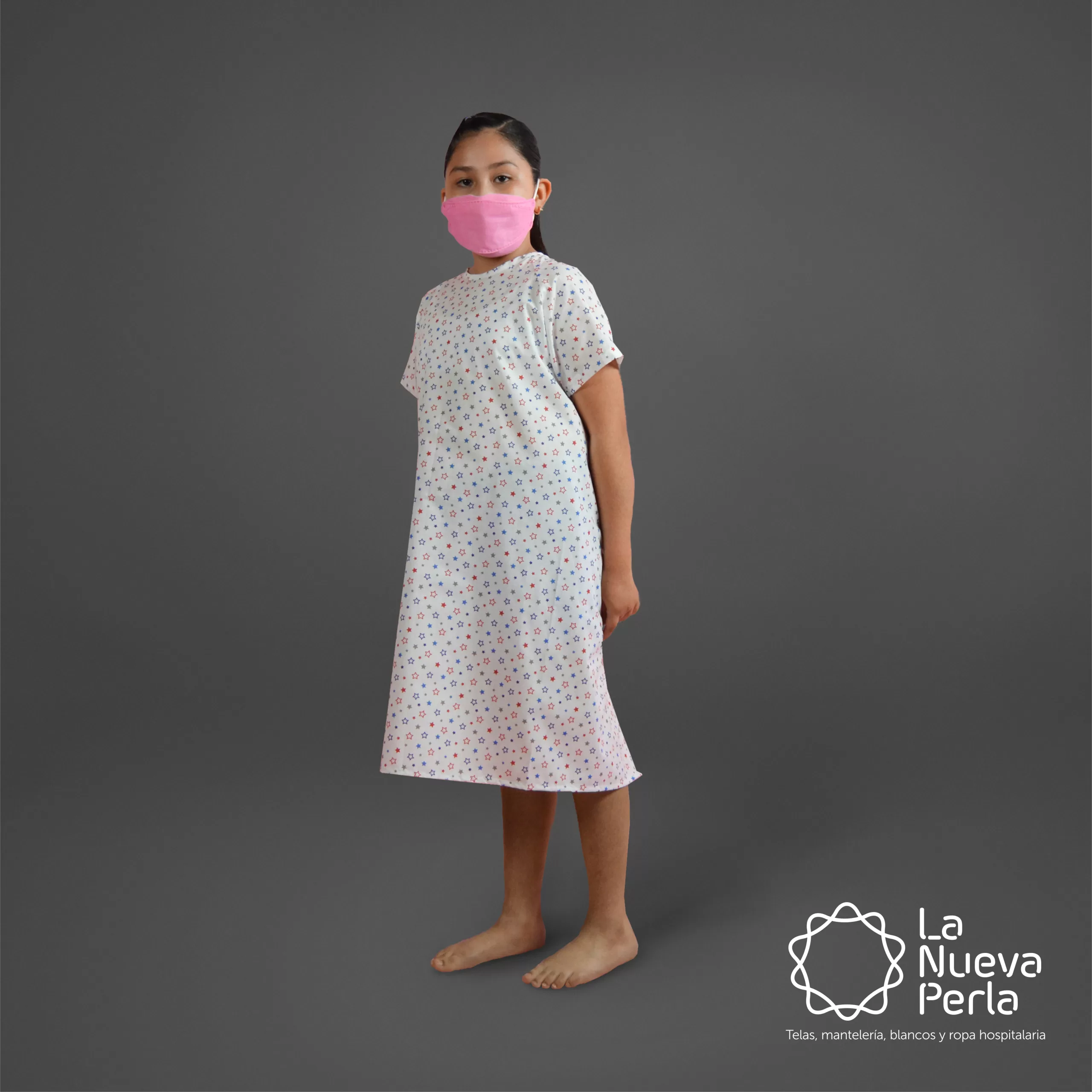 Bata de paciente Infantil talla: 10 - 12: imagen 1
