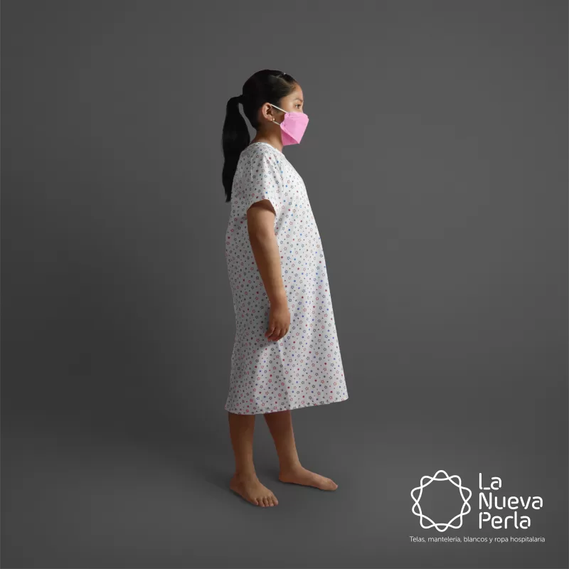 Bata de paciente Infantil talla: 10 - 12