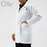 Bata de Laboratorio 80% Poliéster 20% Algodón Talla 28