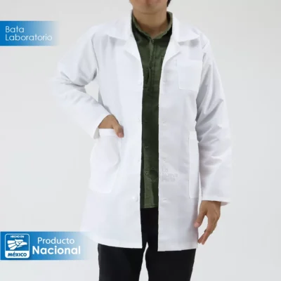 Bata de Laboratorio 80% Poliéster 20% Algodón Talla 32: imagen 7
